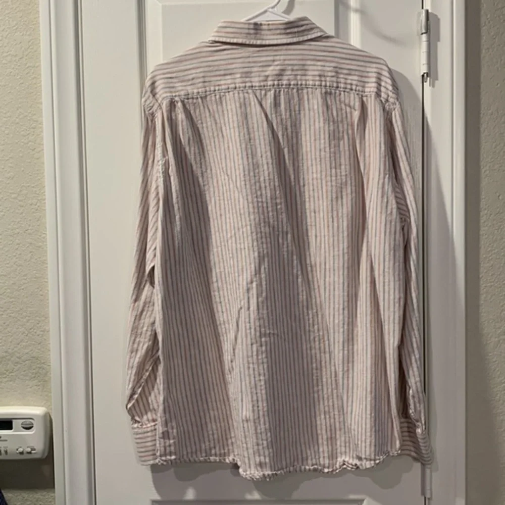 Banana Republic Stripe Casual Button Down Shirt Size XL 17-17.5 GUC #0005